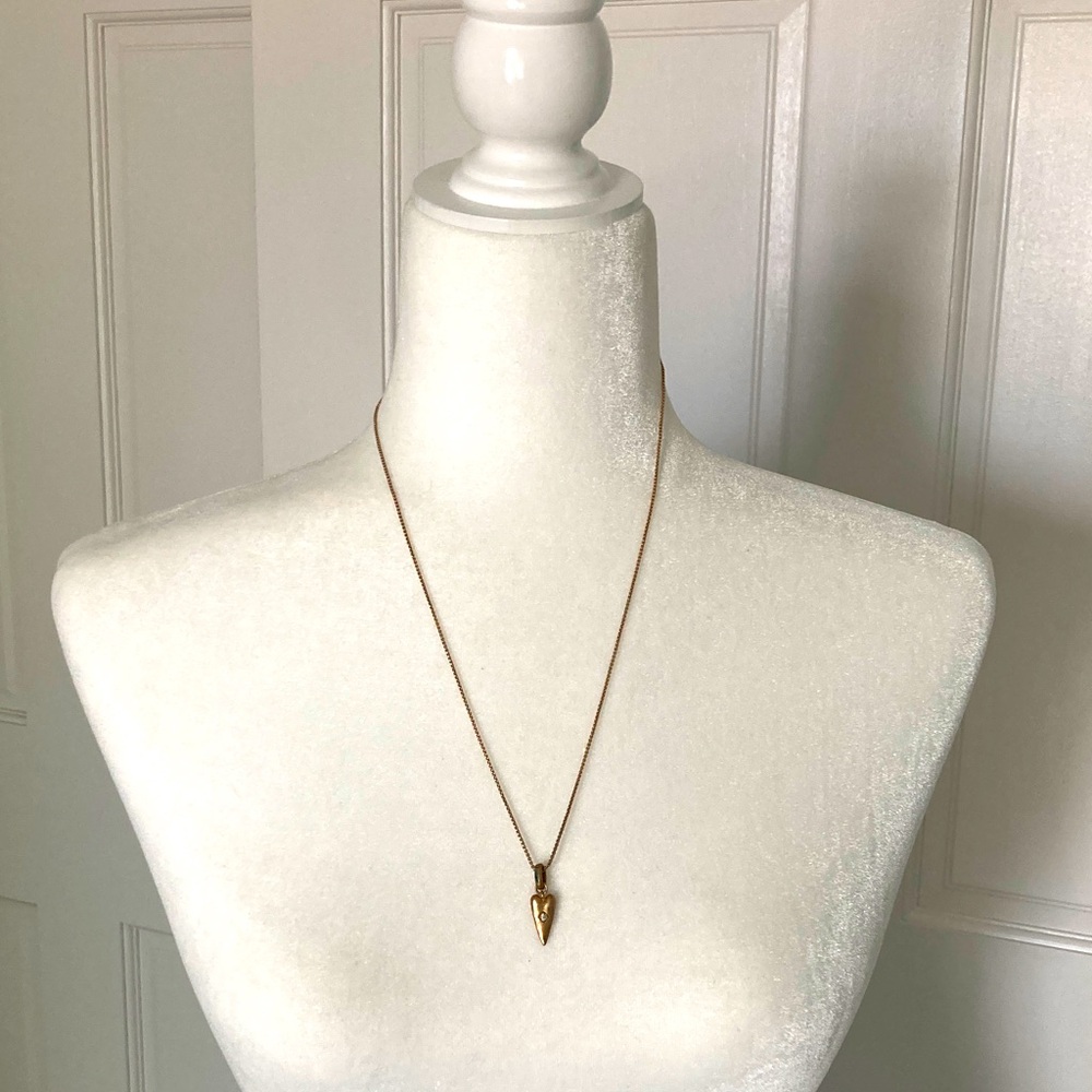 Elegant Gold Pendant Necklace- Rose Gold tone Kendra Scott Adjustable Necklace